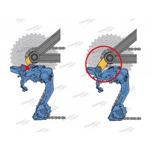 Серьга на раму Cannondale Direct Mount CND-TH2 (K33049) (M12x1 Single Lead)