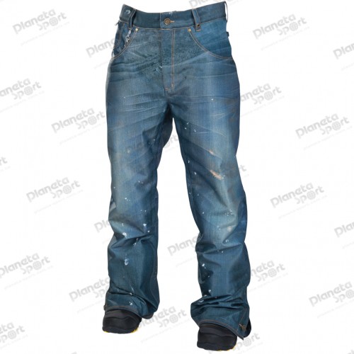 Штаны 686 Reserved  Destructed Denim Insulated Pant муж. L, Indigo