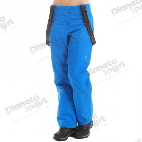 Горнолыжные штаны жен. c подтяжками ALPINE PRO Minie, синий, размер M