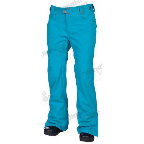 Штаны 686  Mannual Patron Insulated жен.М, Turquoise Herringbone Denim