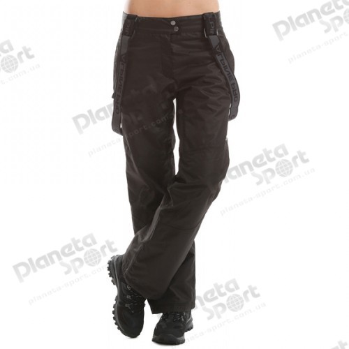 Горнолыжные штаны жен. c подтяжками ALPINE PRO Minie,  черный, размер XL