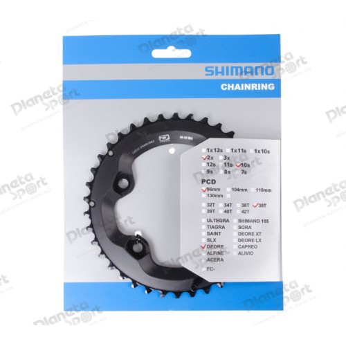 Звезда к шатуну Shimano FC-M6000 DEORE 38T Black