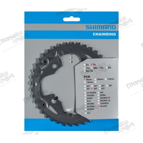 Звезда к шатуну Shimano FC-M4000 ALIVIO 40T