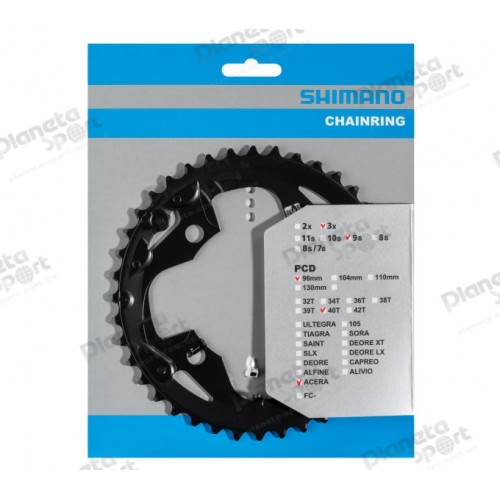 Звезда к шатуну Shimano FC-M3000 ACERA, 40T