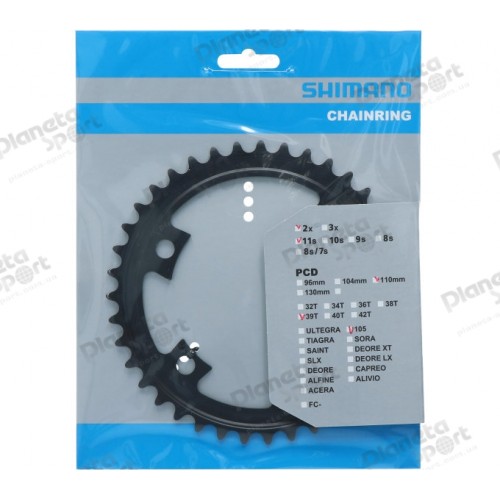 Звезда к шатуну Shimano FC-R7000 105 39T Black