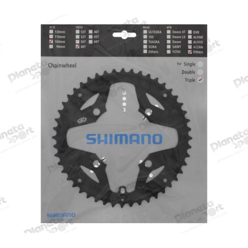 Звезда к шатуну Shimano FC-M391 Alivio/Acera 48T Black