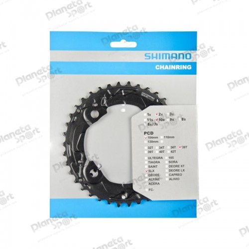 Звезда к шатуну Shimano FC-M675 SLX 38T Black