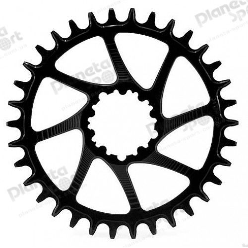 Звезда Garbaruk ,GXP ,AL 7075-T6 ,narrow-wide ,34 зуба ,черная (совместима с SRAM X9, X1, NX, GX, X0, X01, XX1, X01 Eagle, XX1 Eagle)