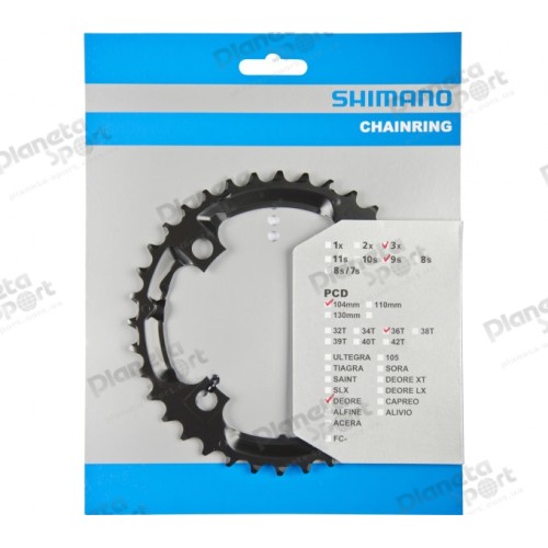 Звезда к шатуну Shimano FC-M590 DEORE 36T Black