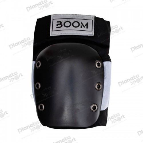 Защита для колен Boom Solid Black/Silver S