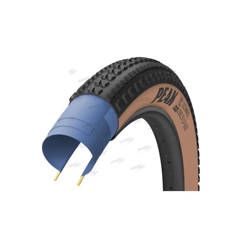 Покрышка 700x40 (40-622) GoodYear PEAK Ultimate Tubeless Complete, Blk/Tan