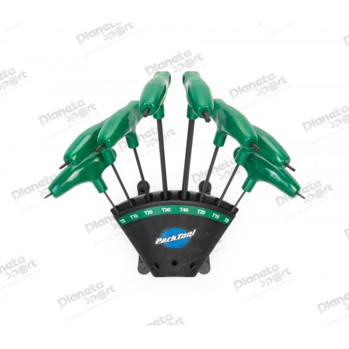 Набор торксов Park Tool PH-T1.2 T6/T8/T10/T15/T20/T25/T30/T40 с L-образной пластиковой ручкой