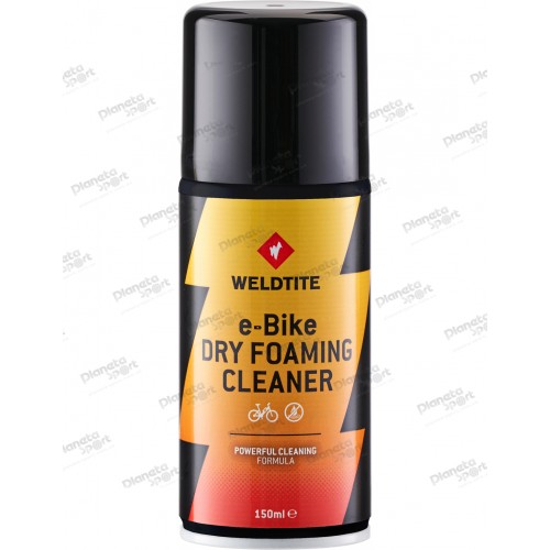 Очиститель электровелосипедов Weldtite 03912 e-BIKE DRY FOAMING CLEANER, сухая пена, аэрозоль 150мл