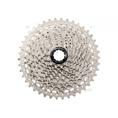 Кассета 10-k 11-46T SUN RACE MS2 MTB, стальной паук, Metallic Silver