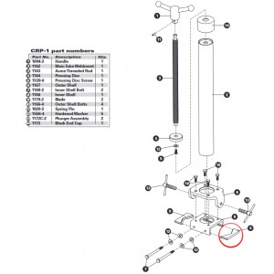 Ремкомплект Park Tool 1170-2 сменное лезвие  для CRP-1