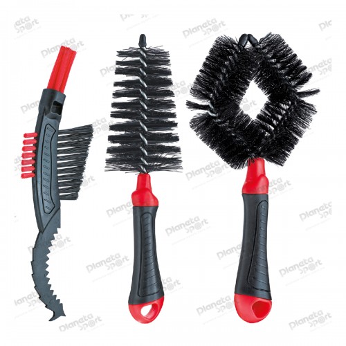 Щетки Weldtite 06013 CLEANING BRUSH SETS для очистки велосипеда, набор 3шт.