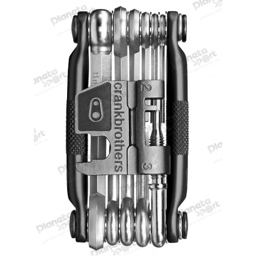 Мультитул Crankbrothers M17,  2/2.5/3/4/5/6/8мм, T5, Phillips #2, flat #2, ключ для спиц, выжимка цепи, черный