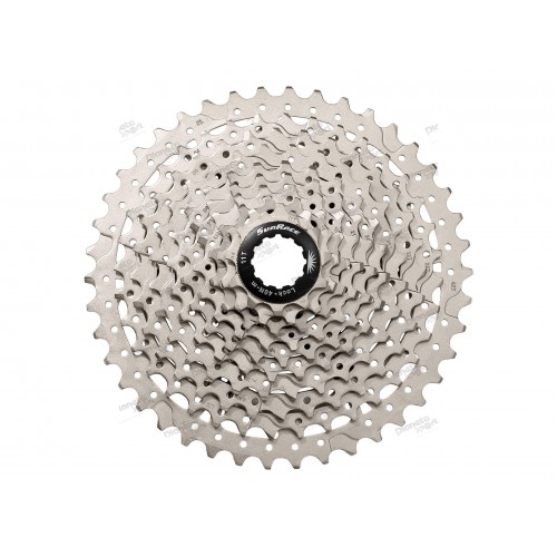 Кассета 10-k 11-42T SUN RACE MTB MS2 стальной паук, Metallic Silver