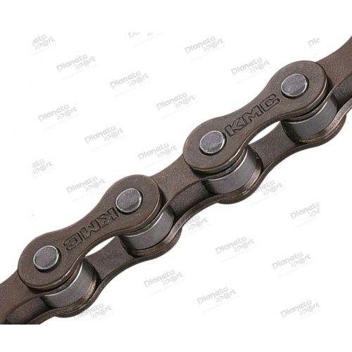 Цепь инд. 112 зв. 1/2x1/8 KMC S1 (Z410) brown/brown